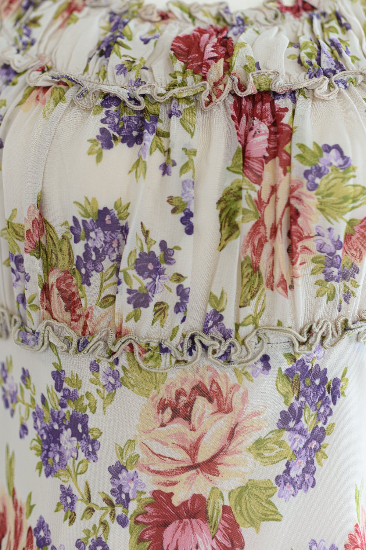 VINTAGE Y2K Maxi Floral Nightgown Style Dress S/M/L