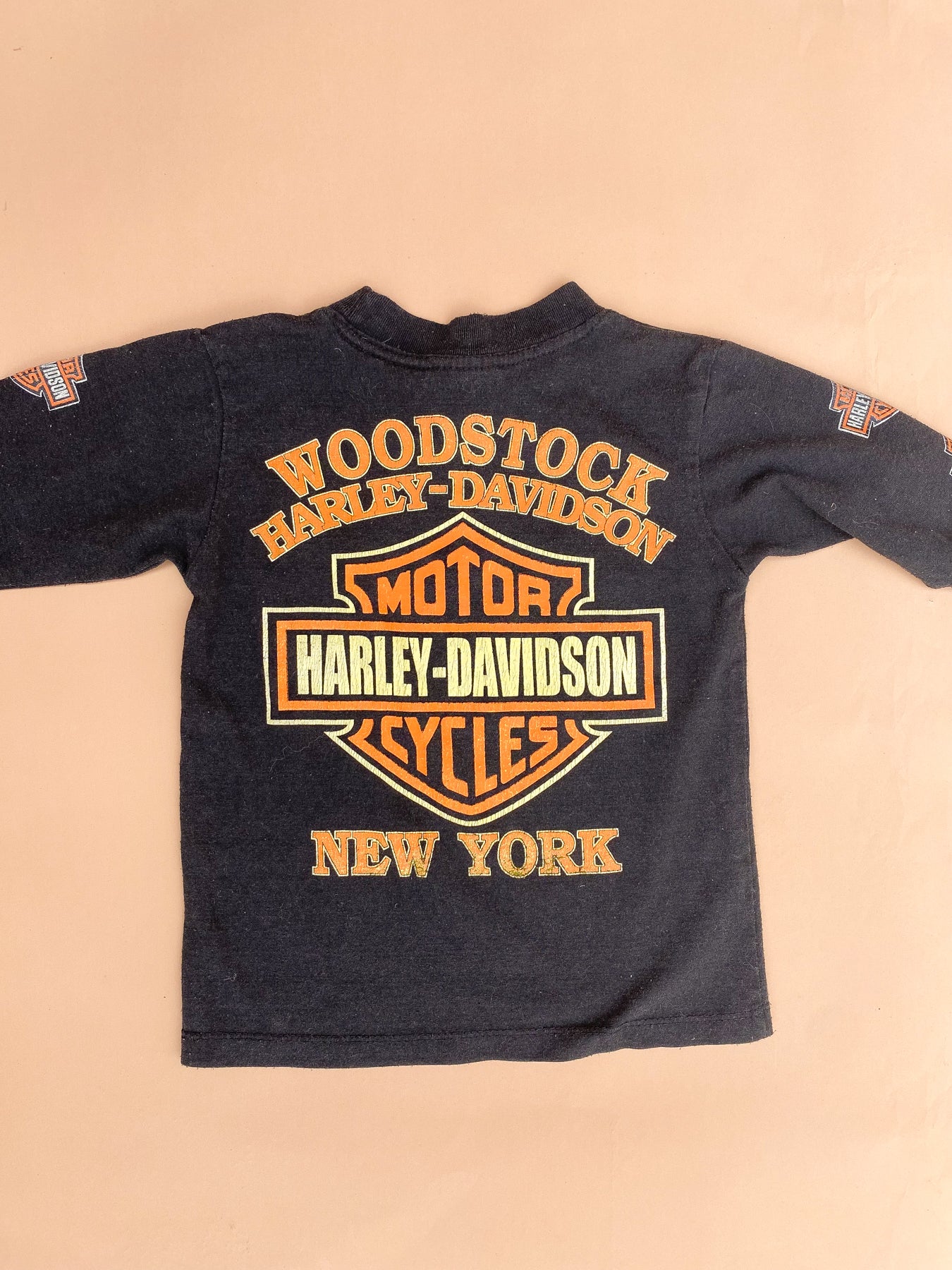 VINTAGE Kids Harley Davidson Woodstock Long Sleeve 1-2