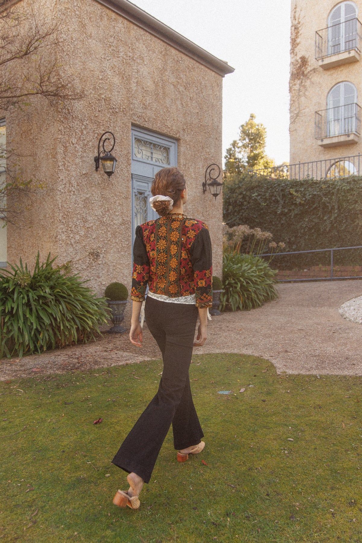 VINTAGE Cotton Embroidered Kuchi Jacket With Coin Embellishments S/M