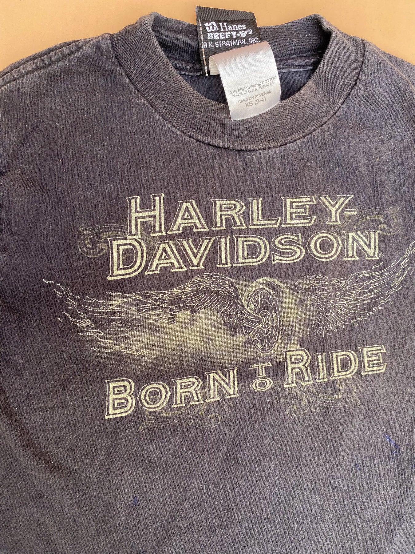 VINTAGE Kids Harley Davidson Tee 2-4