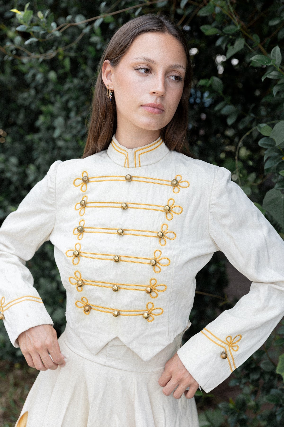 VINTAGE 1950's Marching Band Top And Skirt Set S
