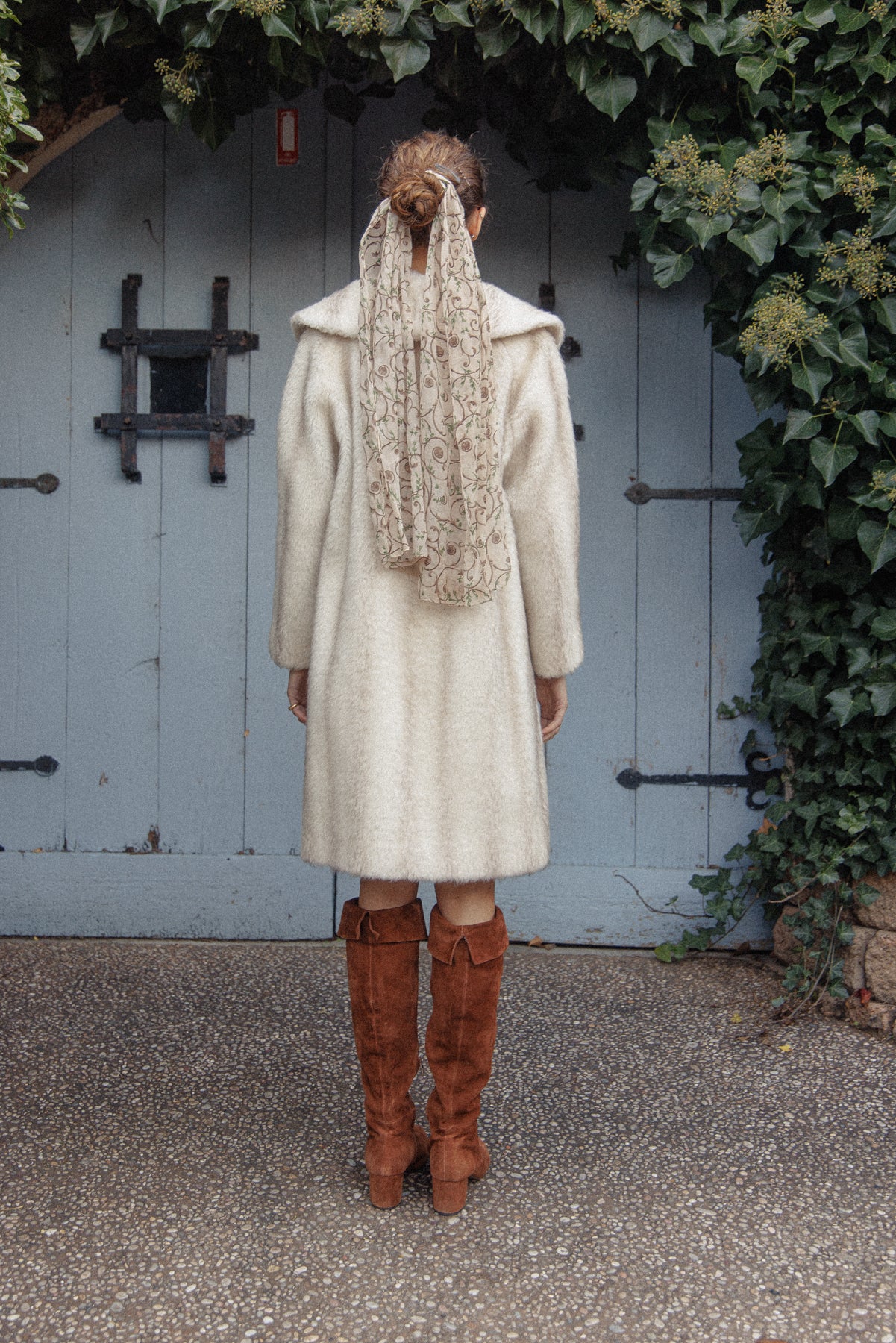VINTAGE 1960's  Blonde Imitation Mink Faux Fur Coat Jacket S/M/L