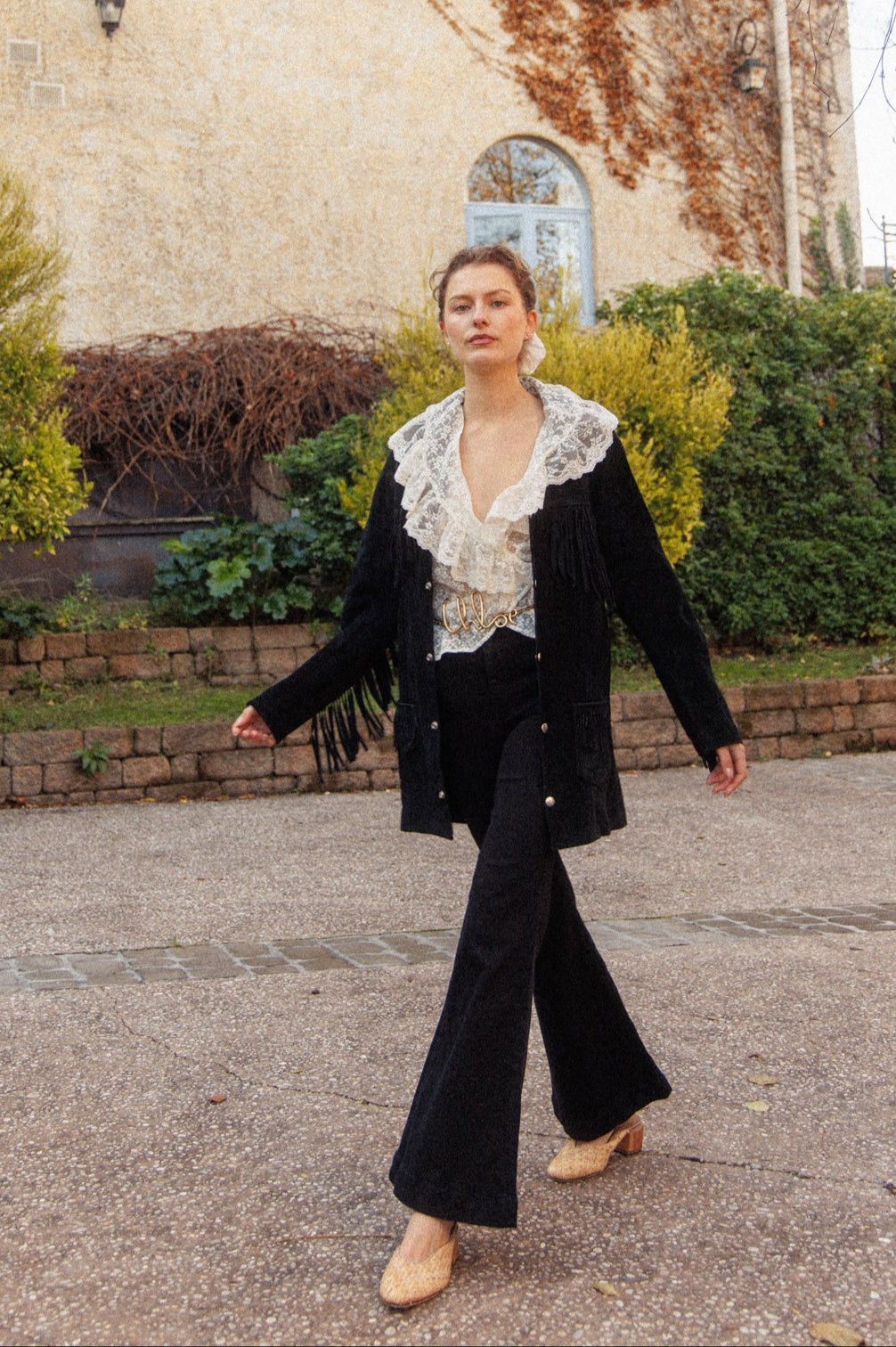 VINTAGE 1960's Black Suede Leather Frigne Jacket S/M