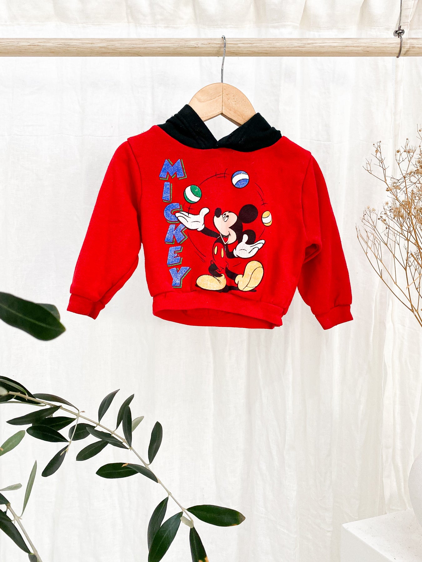 VINTAGE Kids 1980's Mickey Mouse Jumper 6-12M