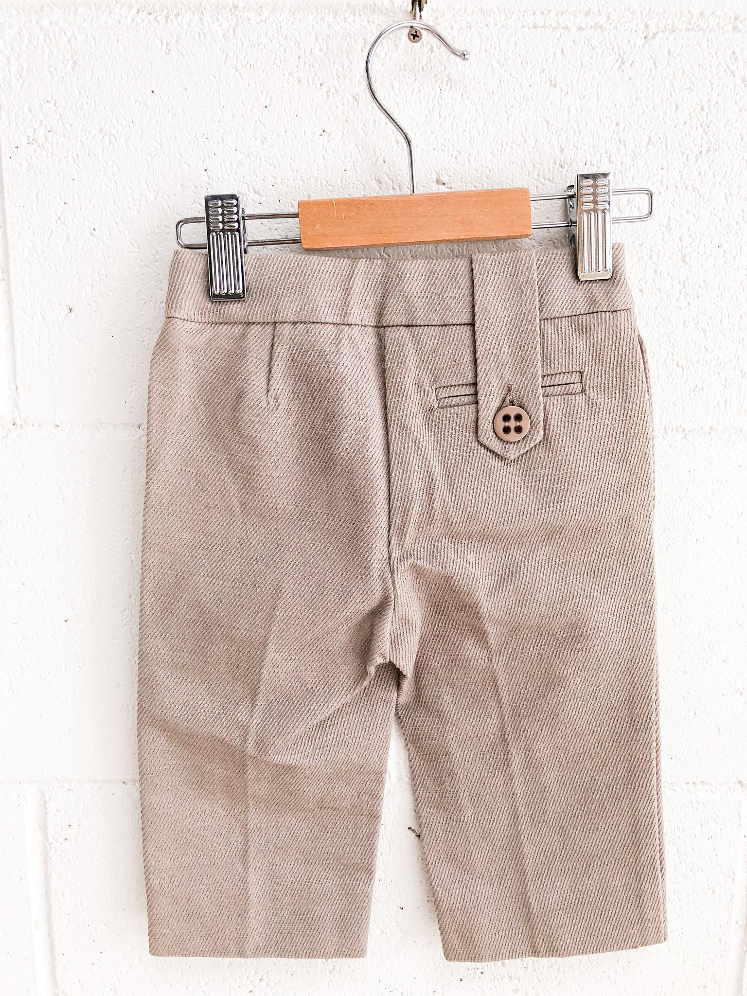 CHLOÉ Grey Cotton Trouser Pants 6M
